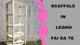 Scaffale in legno fai da te  Come realizzare uno scaffale fai da te [upl. by Lerat451]