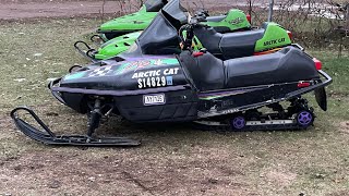 1994 Arctic Cat ZR 440 mod overview [upl. by Aikenat301]