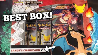 Opening The BEST Pokemon Lances Charizard V Box Insane Hits [upl. by Liamaj595]