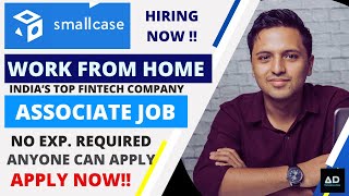 Work from home in Top fintech company work fom home job No Exp Required smallcase latest jobs [upl. by Jackson]