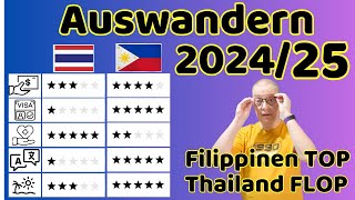 Auswandern 2025  Der Vergleich von Thailand und Philippinen [upl. by Ylenats172]