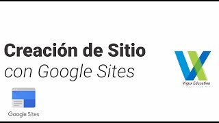 Google Sites  Mi primer Sitio [upl. by Trescha]