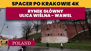 Spacer po Krakowie  Rynek Główny  Wiślna  Straszewskiego  Wawel  Walking Tour Krakow 4k 🚶‍♂️ [upl. by Alard271]