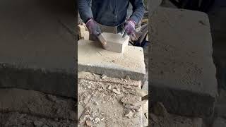 Splitting 75mm walling😎⚒️ wallingstoneasmrsoundsnaturalstonestonework [upl. by Ajit716]