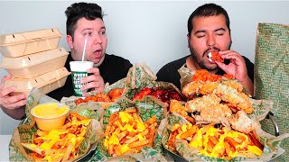 Orlins First Time Trying Wingstop • MUKBANG [upl. by Yelrihs]