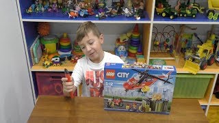 Видео для детей Собираем конструктор Лего Сити 60108 Video for kids Lego City [upl. by Scrogan]