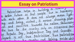 Essay on Patriotism in English  Paragraph on Patriotism in English  GK Notes 4U [upl. by Anahcra697]