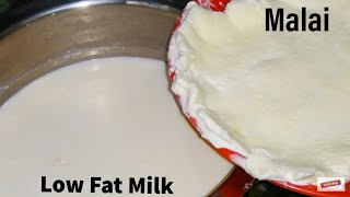 How to make skimmed milk Low fat  दूध में रोटी से भी मोटी मलाई लाने का अनोखा तरीका Tone free milk [upl. by Tadd]