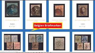 Briefmarken Belgien  Ein Streifzug durch die Briefmarkengeschichte Belgiens [upl. by Fugazy]