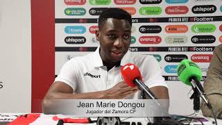 Presentación oficial de Jean Marie Dongou como jugador del Zamora CF [upl. by Ecirad]