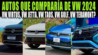 AUTOS DE VOLKSWAGEN QUE ME COMPRARÍA EN 2024 🔴 VW JETTA 2025 VW TAOS 2025 VW VIRTUS 2025 [upl. by Kennet]