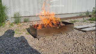 Testing the sheet metal brazier [upl. by Christos]