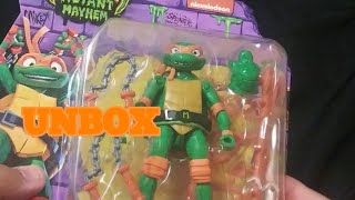 Michelangelo Action Figure Toy Unboxing [upl. by Pouncey707]