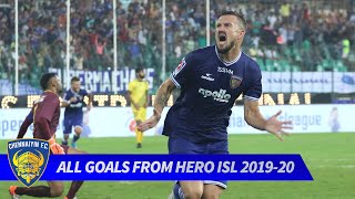 All of Chennaiyin FCs goals from Hero ISL 201920 [upl. by Enilekaj]