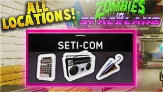 ALL SETICOM PART LOCATIONS  ZOMBIES IN SPACELAND EASTER EGG PART 1 IW ZOMBIES [upl. by Atnohs272]