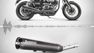 Akrapovic SOUND Yamaha SCR 950 17 terminale acciaio inox foderato nero omologato [upl. by Natascha]