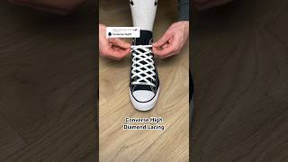 How to Lace Converse High Tops Diamond Lacing Method 🤩 [upl. by Lorna]