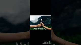 Melliname Song  Shajahan  Veedi Pona Puyalil  Love WhatsApp Status shorts cover whatsappstatus [upl. by Berte]