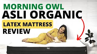 Morningowl Orthopedic Natural Latex Mattress Review  Best Organic Latex Mattress In India [upl. by Eesak]