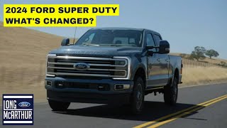 Whats CHANGED on the 2024 Ford SUPER DUTY [upl. by Eelrebmyk]