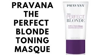 Mask Monday Pravana The Perfect Blonde Purple Toning Masque [upl. by Willamina691]