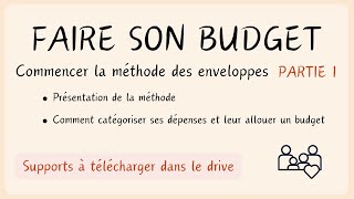 FAIRE SON BUDGET  Catégoriser ses dépenses et allouer un budget [upl. by Geof]