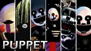 Evolution of Puppet in FNAF 20142018 [upl. by Gerardo]