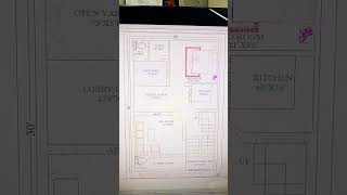 20x30 20x30houseplan shorts ytshorts happybhaidooj house planning [upl. by Reitrac]