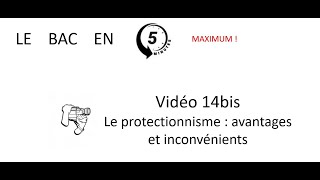 Le protectionnisme  avantages et inconvénients Le bac en 5 minutes épisode 14bis [upl. by Atena]