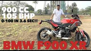 BMWs Roadster F900 XR Testride  0100 in 35 Sec  105 Bhp 900 CC Engine  Review by Baiju N Nair [upl. by Bust991]