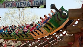 Thunderation at Silver Dollar City Review Intense Arrow Mine Train Coaster [upl. by Kreegar]