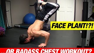 Bodyweight Chest Workout GET A BIG CHEST AT HOME [upl. by Toy]