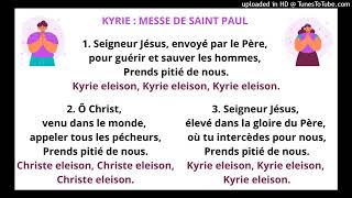 KYRIE  MESSE DE SAINT PAUL  TUTO SOPRANE [upl. by Bertram]