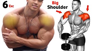 6 Boulder Shoulder Workout For Mass  Shoulder Exercises [upl. by Ecnerret843]