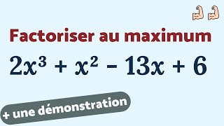 FACTORISER au maximum 2x³  x²  13x  6 [upl. by Nairadal]