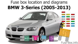 Fuse box location and diagrams BMW 3Series E90E91E92E93 20052013 [upl. by Leeth965]