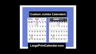 Promote Your Business with Custom Large Print Calendar [upl. by Etnohc]