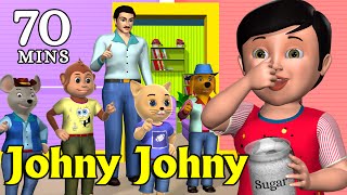 Johny Johny Yes Papa Nursery Rhyme  Kids Songs  3D Animation English Rhymes For Children [upl. by Iblok]