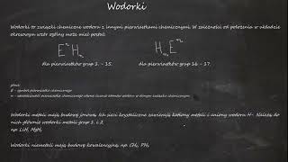 Wodorki Związki pierwiastków chemicznych z wodorem [upl. by Atsirak]