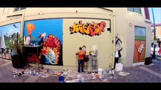 JOE PAGAC Time Lapse Painting TWEEDY and OF MONTREAL [upl. by Thorlie]