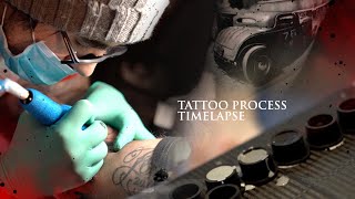 THOMAS CARLI JARLIER Tattoo process  timelapse [upl. by Normalie50]