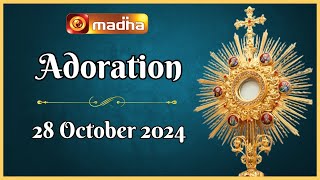 🔴 LIVE 28 October 2024 Adoration 1100 AM  Madha TV [upl. by Ridglea]