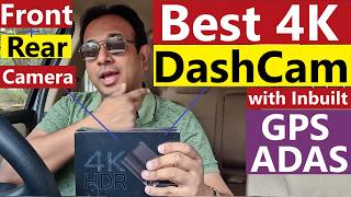 BEST 4K DASHCAM with Front Rear Camera  ADAS GPS G SENSOR [upl. by Ashley]