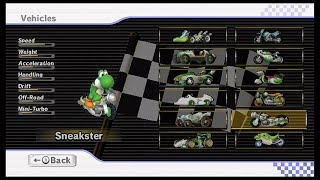 E24Ks Mario Kart Wii  All Characters and Vehicles [upl. by Rew346]