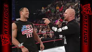 The Rock and Stone Cold singing together  WWF RAW 2001 2 [upl. by Ijies229]