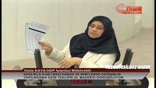 HDP İSTANBUL MİLLETVEKİLİ HÜDA KAYA MECLİS KONUŞMASI14 KASIM 2018SAĞLIKTA ŞİDDET KANUN TEKLİFİ [upl. by Alyel926]