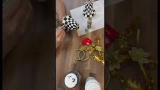 How to paint black and white check craftideas dollartreediy diyprojects [upl. by Ladnek]