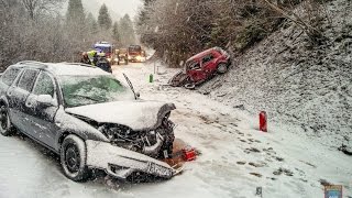 INTERVENCIJA Prometna nesreča cesta Tržič  Ljubelj 1312017 [upl. by Tayib]