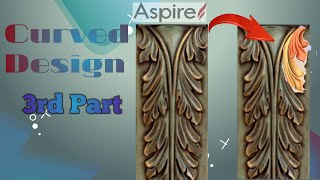 3rd part curved design  خم دار ڈیزائن کی ڈیزائیننگ [upl. by Eneryc629]