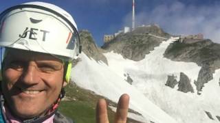 SÄNTIS LISENGRAT ROTSTEINPASS ALTMANN EISFELD STEIGEISEN  SWISSPOWERJET [upl. by Sokcin601]